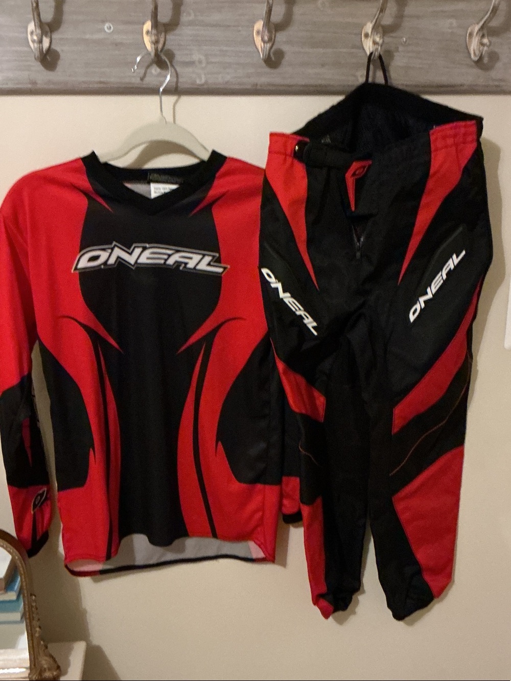 O'Neill Kids Red and Black Motocross Jersey & Pants Set